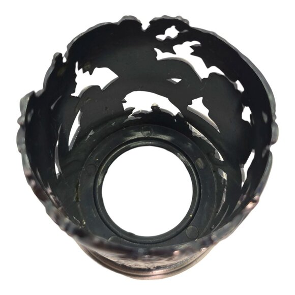 Vtg Godinger Silver Co Pewter Christmas Candle Holder Santa Nutcracker Motifs - Picture 5 of 8